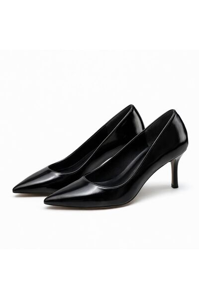 PATRON SHOES Genuine Leather Stiletto 6 cm Heeled Elegant Pointed Toe Women's...