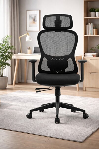 Crestj Comfortable office chair with an ergonomically designed back support, ...