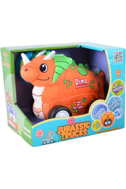 Wheel Heroes | Triceratops Plush Car for Kids 2.4G R/C