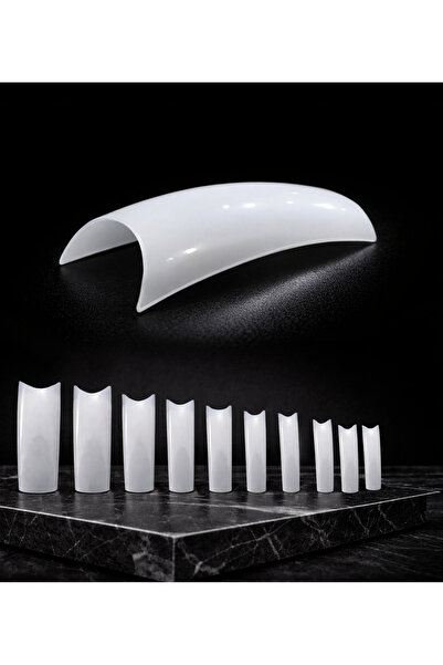 OJELY 500 lü Profesyonel Kemik Nail Tips – Kemik Protez Tırnak Ucu 10 Boy Kutulu
