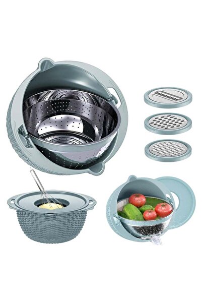 Arabest 4-in-1 Mixing Bowls with Lids Set, Stainless Steel Bowl with Colander...