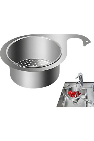 Arabest سلة تصفية حوض المطبخ على شكل بجعة مصنوعة من الفولاذ المقاوم للصدأ، سه...