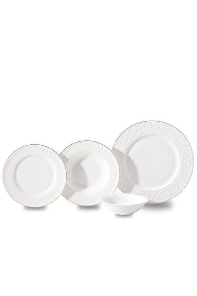 KORKMAZ Floransa Collection 53 Parça Gold Yemek Takımı A9876