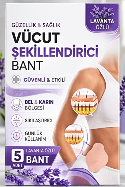 xolo Lavanta Özlü Vücut Şekillendirici Bant Göbek Bandı 5 Adet Karın Bel Sıkı...