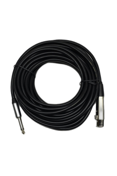 chester 10 Metre XLR Dişi - 6.35 mm Mono Jak Mikrofon Kablosu - Profesyonel D...