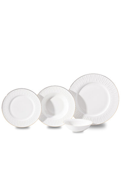 KORKMAZ Viyana Collection 53 Parça Gold Yemek Takımı A9871