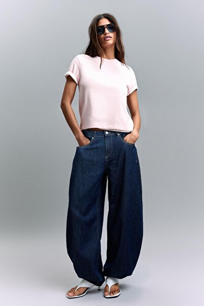 Bershka Düşük bel wide leg balloon fit jean