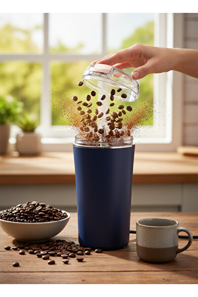 Generic مطحنة كهربائية صغيرة بقوة 200 واط - مصنوعة من الفولاذ المقاوم للصدأ 3...