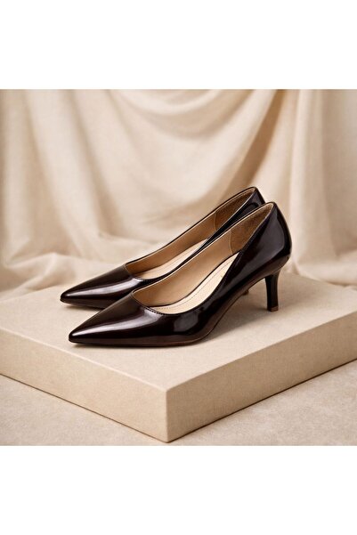 PATRON SHOES Genuine Leather Stiletto 6 cm Heeled Elegant Pointed Toe Women's...