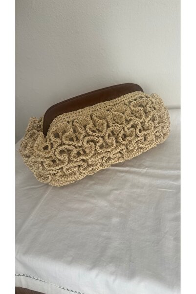 Emibagss EL ÖRGÜSÜ DERİ BURSLU CLUTCH/PORTFÖY ÇANTA