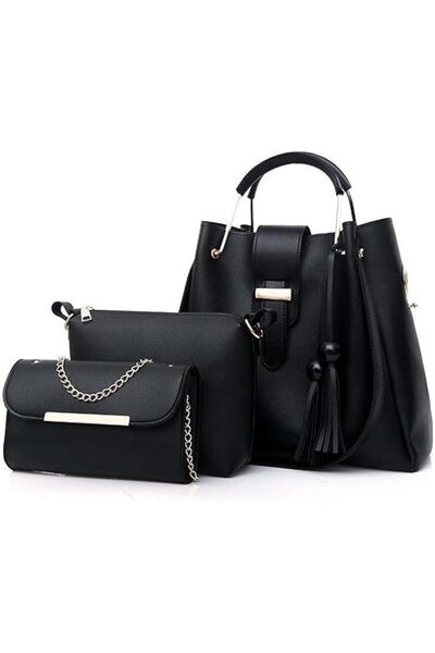 Arabest 3Pcs Purses and Handbags for Women, Fashion Ladies PU Leather Top Han...