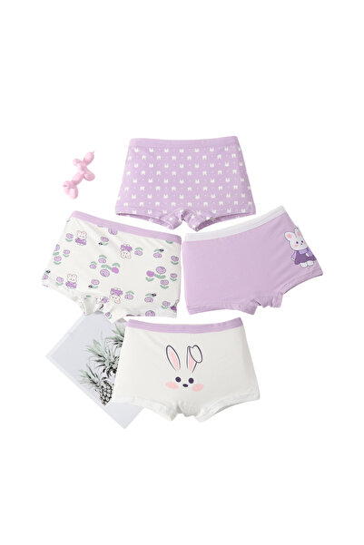 Bidani Pure Cotton Soft Comfort Panties – 4 PC Girl - 2Y to 9Y