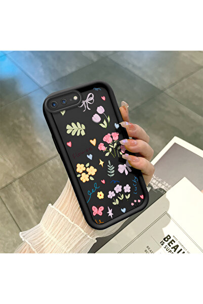 ucuc حافظة سيليكون سوداء متوافقة مع هاتف iPhone 7 Plus/8 Plus مع حماية للكامي...