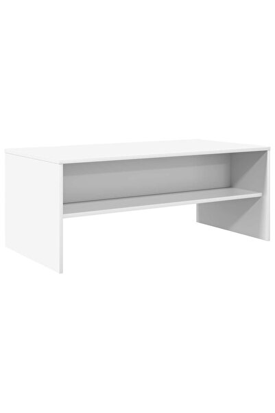 vidaxl Masă de cafea Alb 100 x 50 x 40 cm Lemn compozit