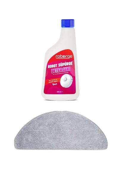 Roborge Roborock Q8 Robot Aspirator cu pânză de mop + Detergent pentru aspira...