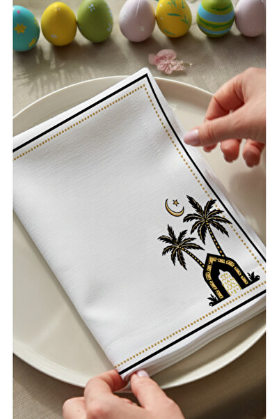 Markaev Palm Ramadan Cotton 6-Piece Napkin Set