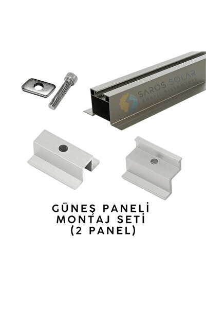 SAROS Güneş Paneli Montaj Seti (2 Panel)