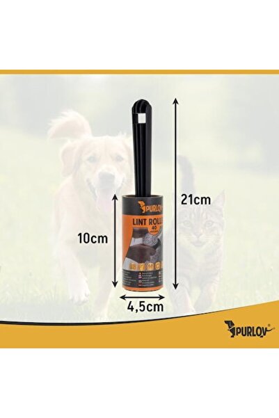Purlov Rolă de curățat păr pentru haine și tapițerie, 40 de coli/rolă, set de...