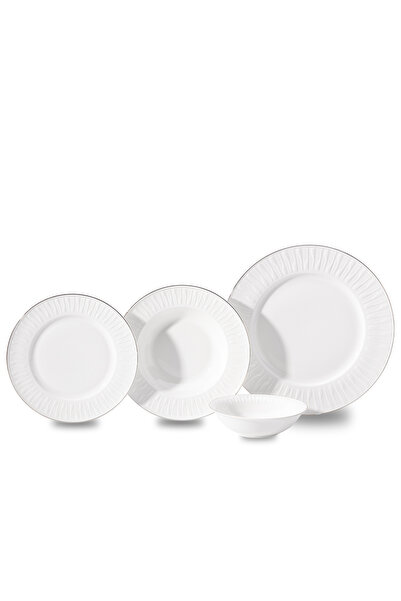 KORKMAZ Viyana Collection 53 Parça Platin Yemek Takımı A9872