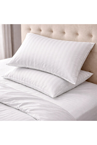 Clasy bumbac 100% Satin 2 bucăți față de pernă cu dungi cu model Gri