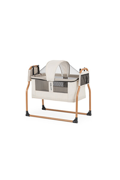 POLLY BABY X LARGE KETEN TENTELİ FİLELİ SİLİNEBİLİR DEMONTE PORTATİF SALLANIR ANNEYANI SEPET BEŞİK HAMAK BEŞİK
