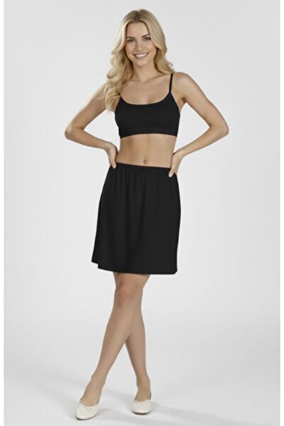 NBB Γυναικεία ελαστική εσωτερική φούστα/επένδυση με ελαστική μέση