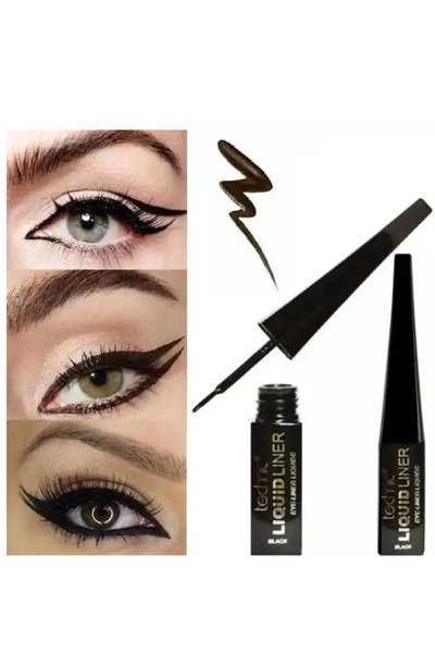 TECHNIC Liquid Liner - Intense Black Precision Eyeliner, Smudge-Proof & Long-Lasting Define, 6ml