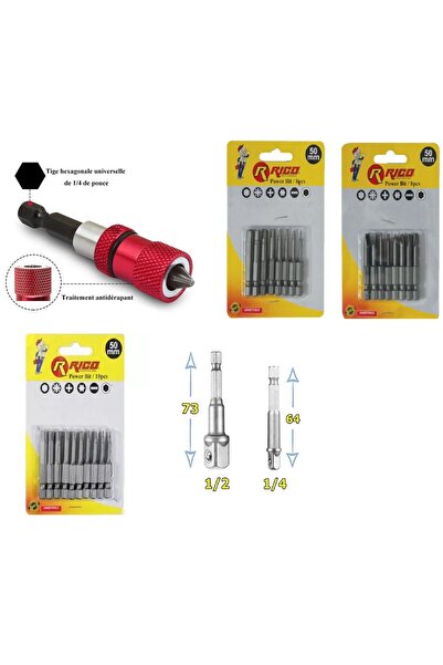 HAKTOR Rico Tornavida ucu Torx uç allen uç matkap bits uç seti Bits Tutucu ucu