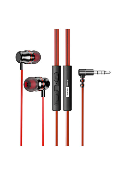choice2 Lenovo Black Red 3.5mm YF38 Wired Headphones Type-C/3.5mm With Wire C...