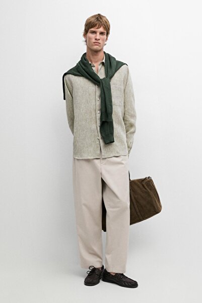 Massimo Dutti Cepli keten gömlek