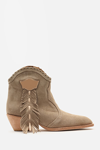 Bestyle Florina 100% Dana Leather Beige Suede Made in Italy Leather Sole Wome...