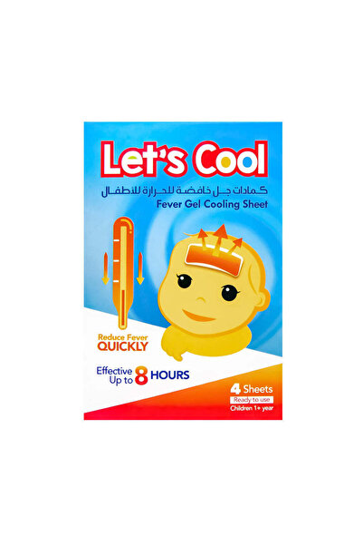Let's Go LET'S COOL FEVER GEL SHEET CHILDREN 1+ 4'S