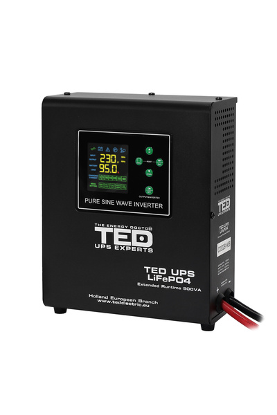 TED Electric UPS 900VA/500W runtime extins LiFePO4 utilizeaza un acumulator (...