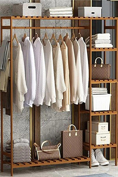 HFAY Trend Ahşap Açık Gardırop 150x96x30 GARDIROP