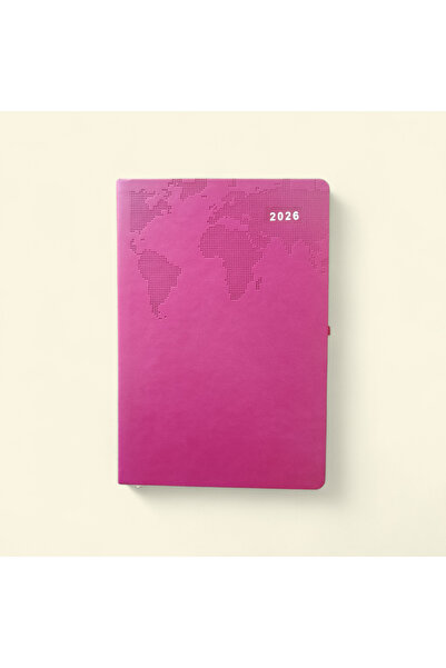 BaranKırtasiye 2026 Klasična dnevna crvena agenda 17x24