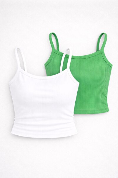 Machetta Women's Rope Strap Set of 2 C Cropped Blouse