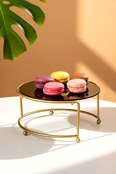 Rivaİstanbul Χρυσό Μεταλλικό Σταντ Παρουσίασης Μικρού Μεγέθους