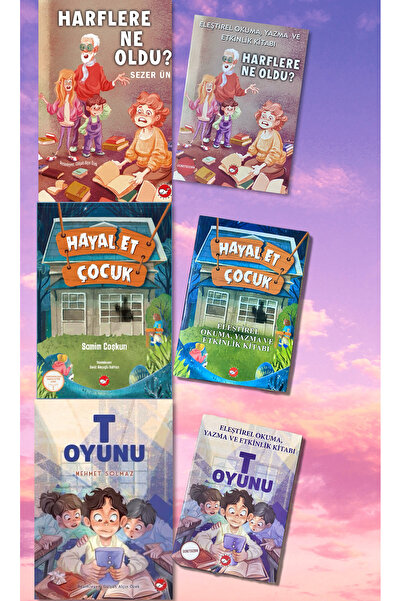 Beyaz Balina Yayınları HARFLERE NE OLDU? / HAYAL ET ÇOCUK / T OYUNU ( ETKİNLİ...