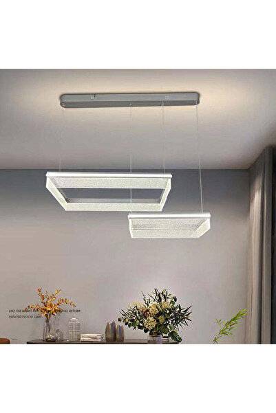 RFAN LED Pendant Chandelier, Model F23017/2, With Remote Control, 360W, Grey