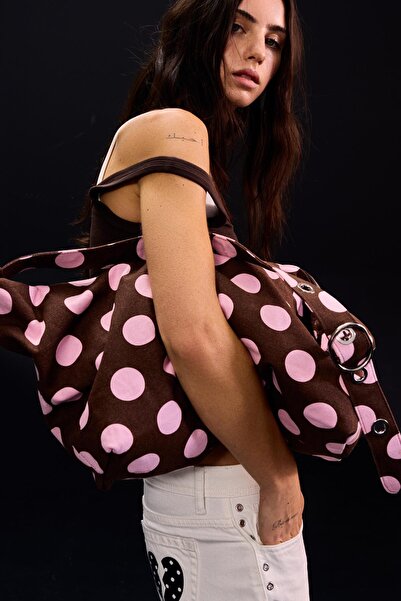 Bershka Puantiye kese çanta