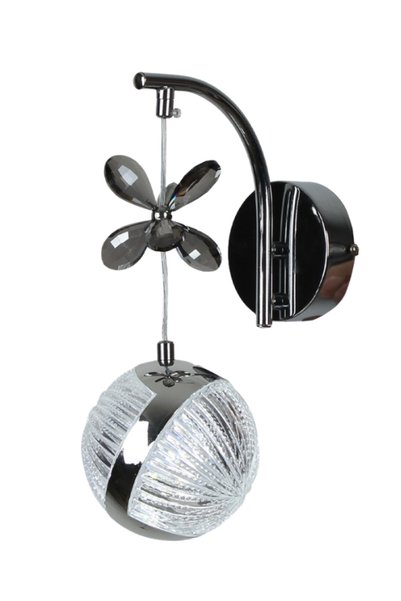 EY-EL TASARIM Perla Stylish Led Sconce Butterfly Stone Pendant Lamp Chrome