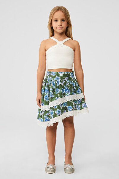 Tyess BG Store Kız Çocuk Beyaz Atlet