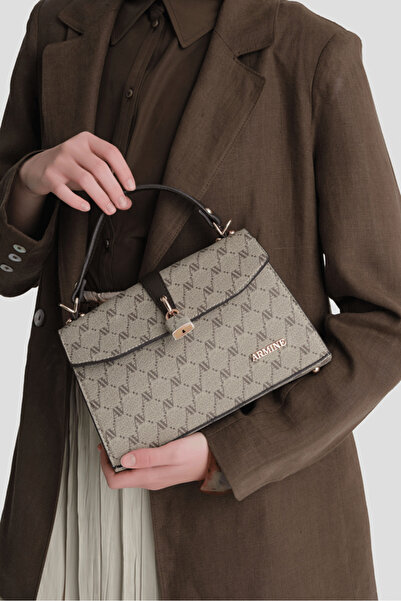 Armine Noktalı Çanta Vizon