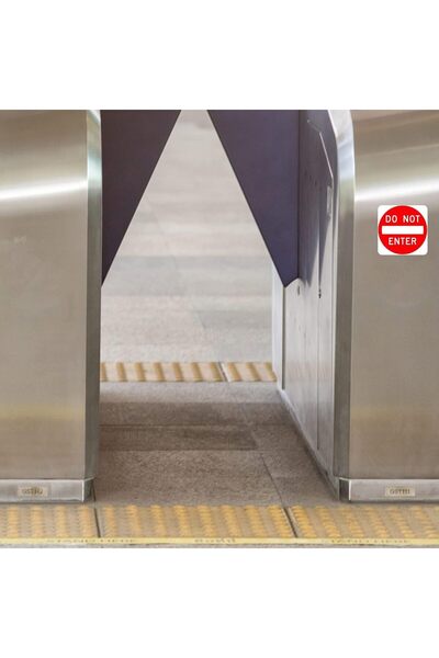 BPA ® لافتة ممنوع الدخول / ممنوع الدخول، ملصق فينيل ذاتي اللصق، عبوة من 4 قطع...