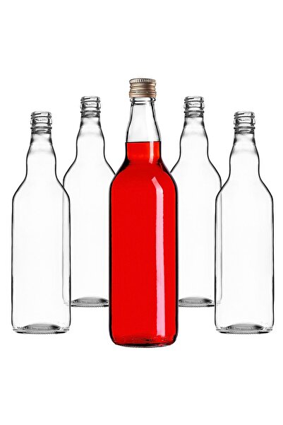 KADAX Sticlă de sticlă cu capac auriu, 700 ml, 10 bucăți