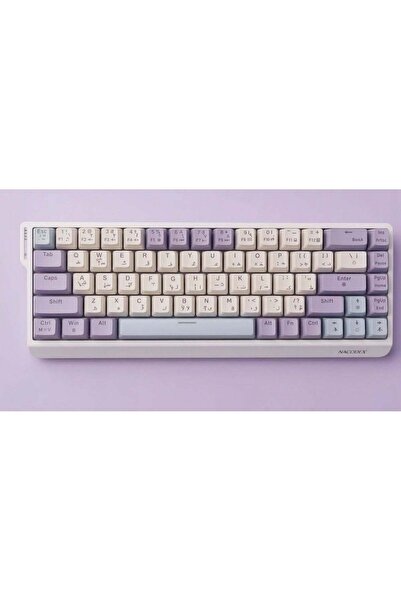 Ajazz NACODEX NK68 V2 Mechanical Gaming Keyboard - Purple White Blue Edition