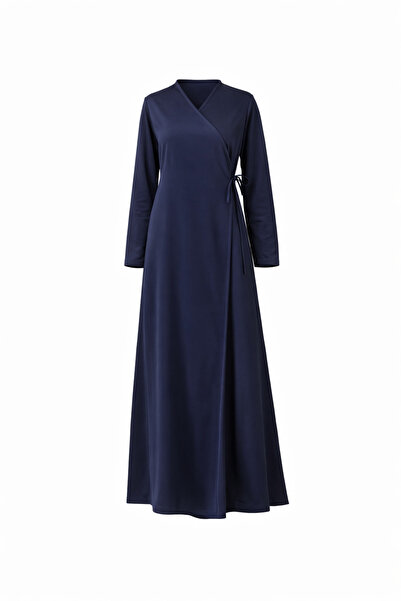 Transacoustic Kruvaze Yaka Biyeli Esnek Interlok Kumaş Namaz Elbisesi