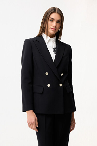 Love My Body Kruvaze Gabardin Ceket