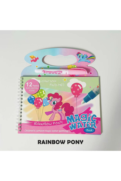 OEM Reusable water coloring book Magic Water Book "Rainbow Pony"