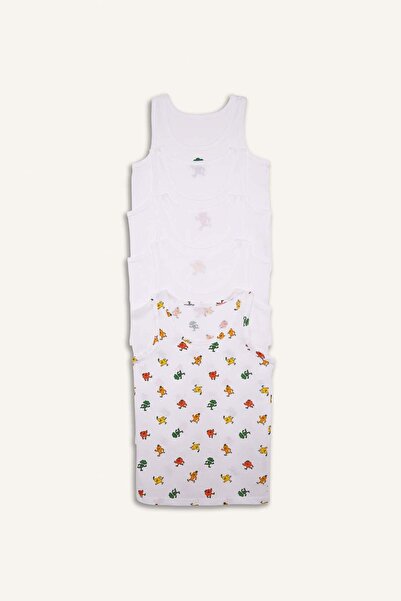 DeFacto Набір із 5 спортивних футболок з харчовим принтом для хлопчиків G8554...